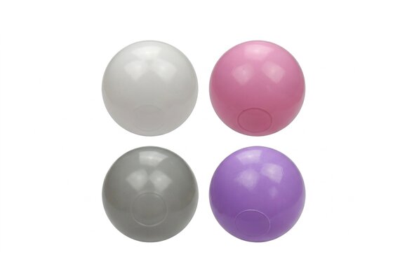 Ballenbak ballen 1000 stuks 7cm, wit, roze, grijs, paars