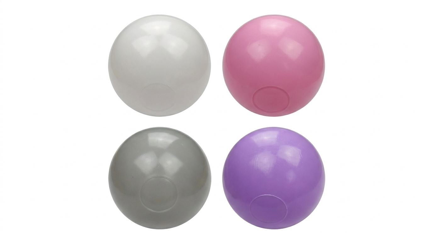 Ballenbak ballen 1000 stuks 7cm, wit, roze, grijs, paars