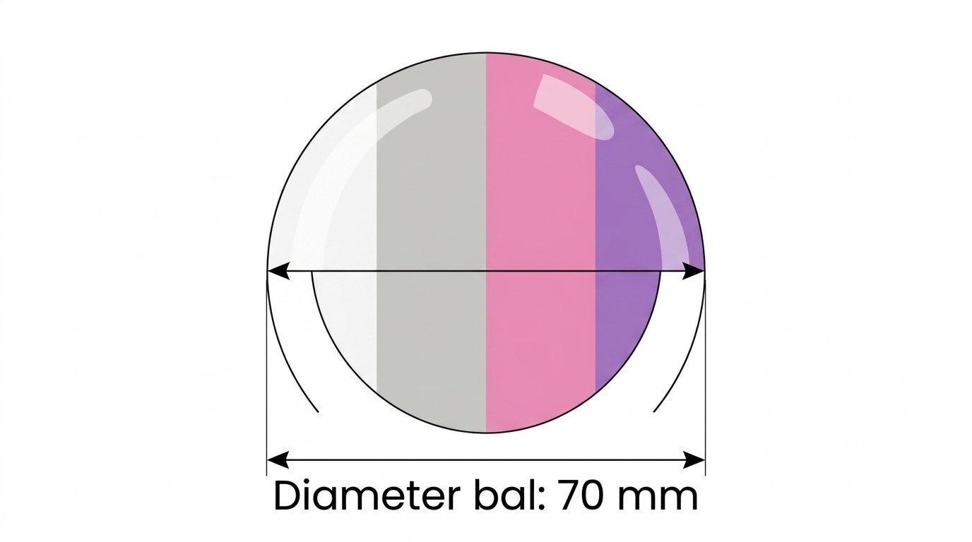 Ballenbak ballen 1000 stuks 7cm, wit, roze, grijs, paars