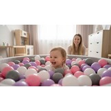 Ballenbak ballen 1000 stuks 7cm, wit, roze, grijs, paars