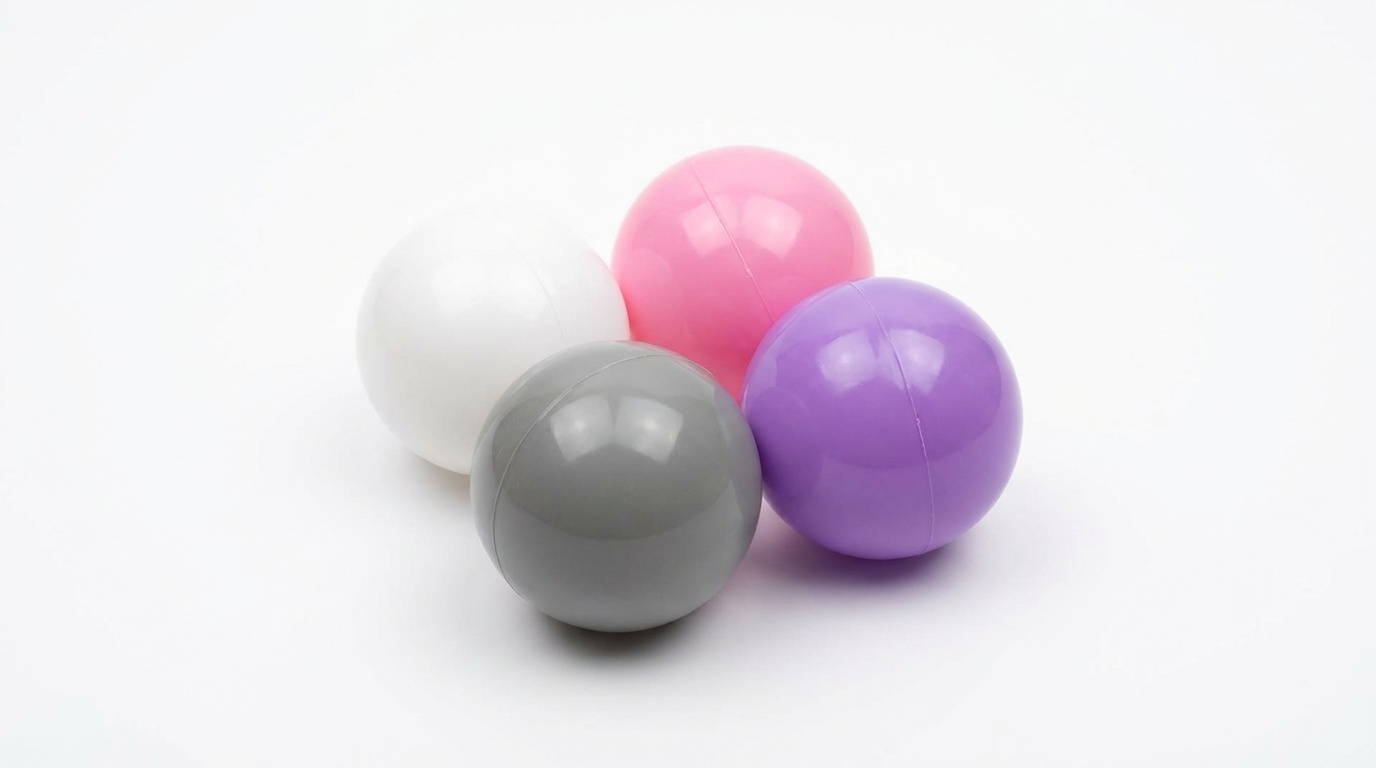 Ballenbak ballen 1000 stuks 7cm, wit, roze, grijs, paars