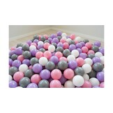 Ballenbak ballen 1000 stuks 7cm, wit, roze, grijs, paars