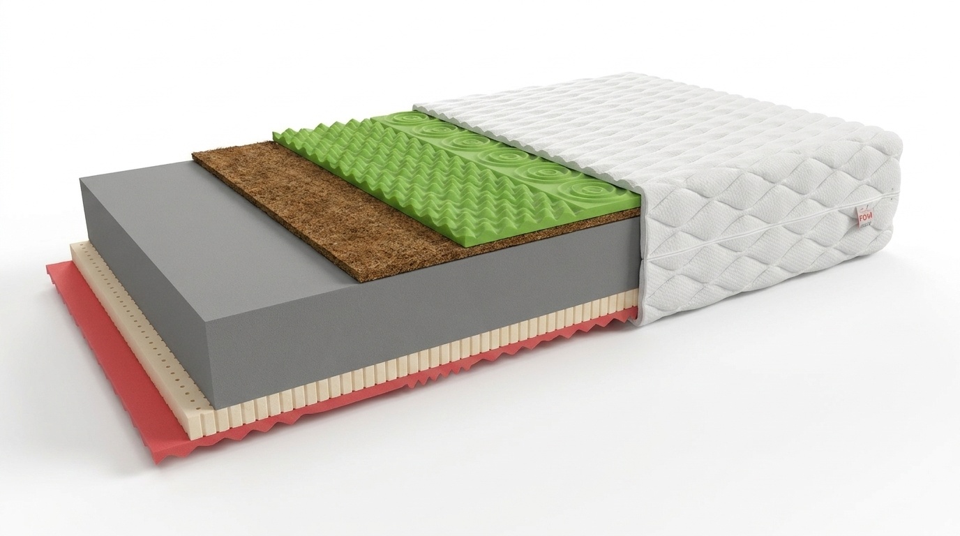 Schuim matras H3 + H4 140x200cm dikte 22cm 7 zones GEHEUGEN