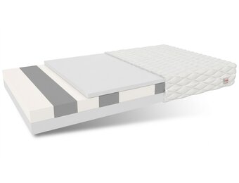Schuimmatras 180x200 cm, 15cm dik HR-schuim, Wit