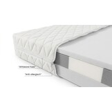 Schuimmatras 180x200 cm, 15cm dik HR-schuim, Wit