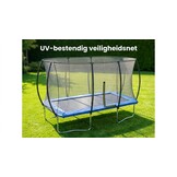 Trampoline rechthoekig - 180x270cm - met veiligheidsnet - blauw