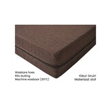 Logeermatras - bruin - camping matras - reismatras - opvouwbaar matras - 195 x 80 x 10