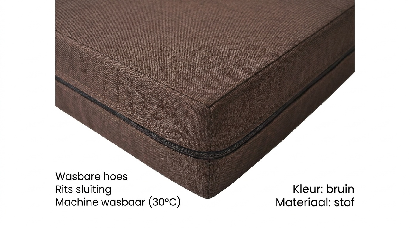 Logeermatras - bruin - camping matras - reismatras - opvouwbaar matras - 195 x 80 x 10
