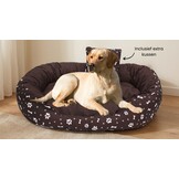 XXL Hondenbed van kunstleer - hondenkussen hondensofa kattenbed hondenkorf - waterdicht 110 X 80 cm