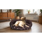 XXL Hondenbed van kunstleer - hondenkussen hondensofa kattenbed hondenkorf - waterdicht 110 X 80 cm