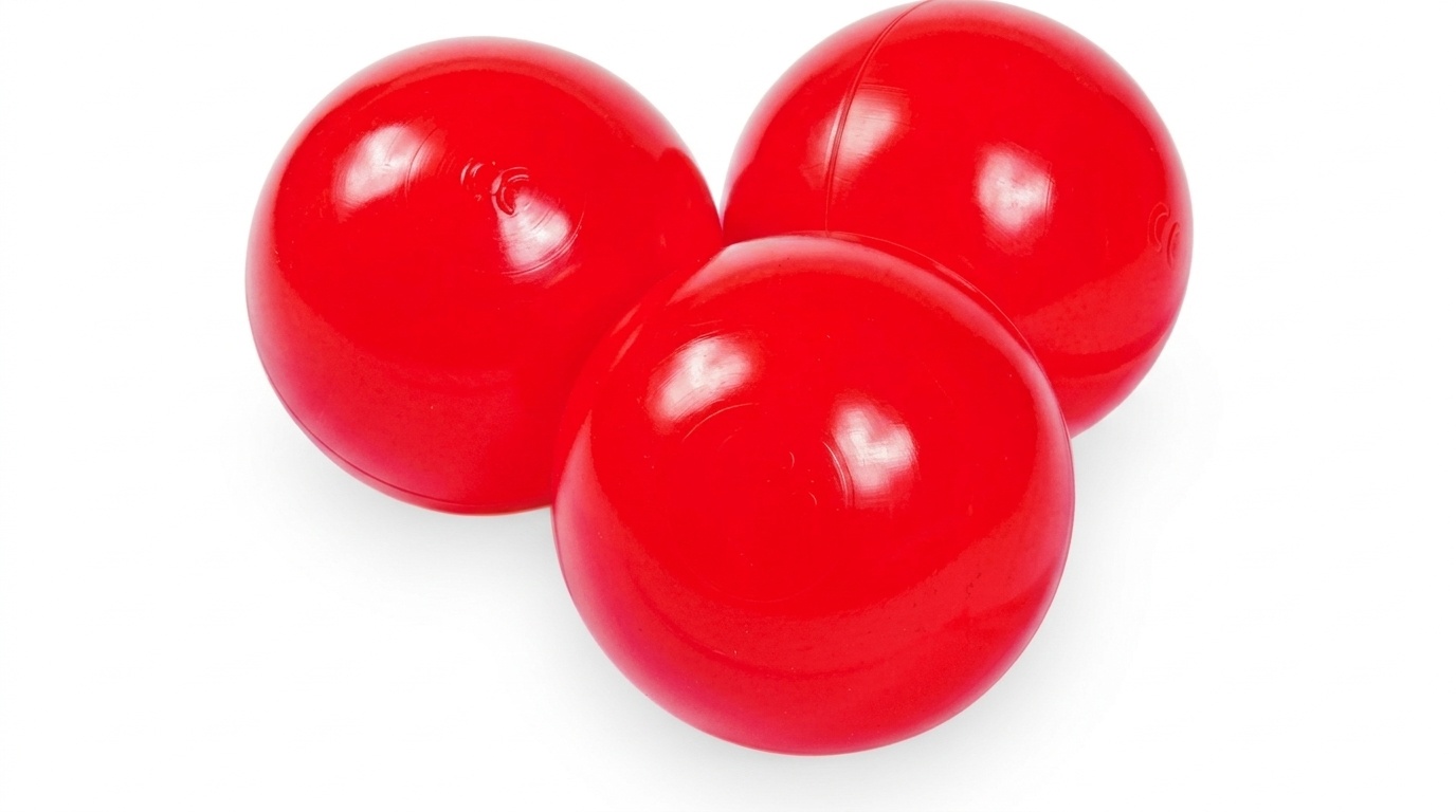 Ballenbak ballen rood (70mm) 1000 stuks