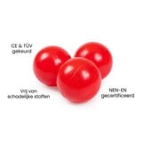 Ballenbak ballen rood (70mm) 1000 stuks