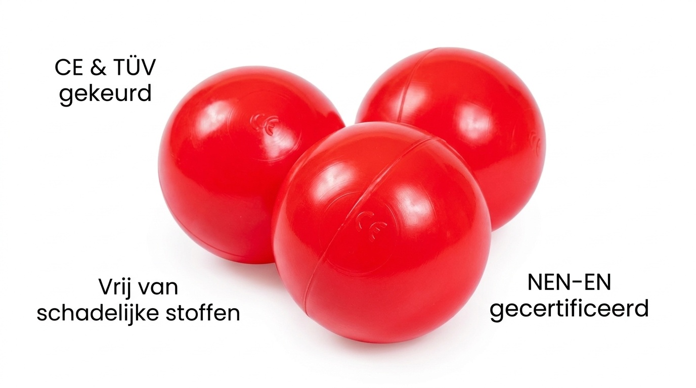 Ballenbak ballen rood (70mm) 1000 stuks