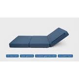 Logeermatras opvouwbaar Navy Blue | 195x65x10cm Foam