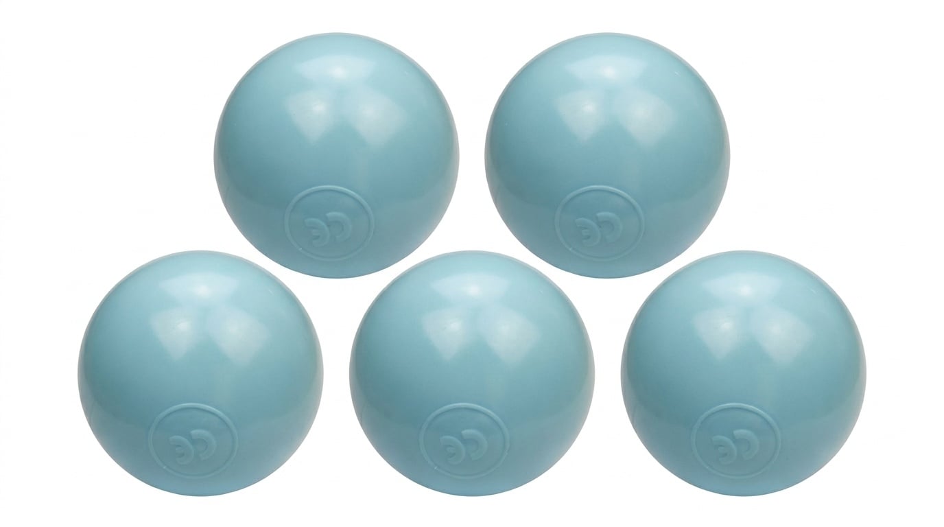 Ballenbak ballen licht blauw (70mm) 300 stuks