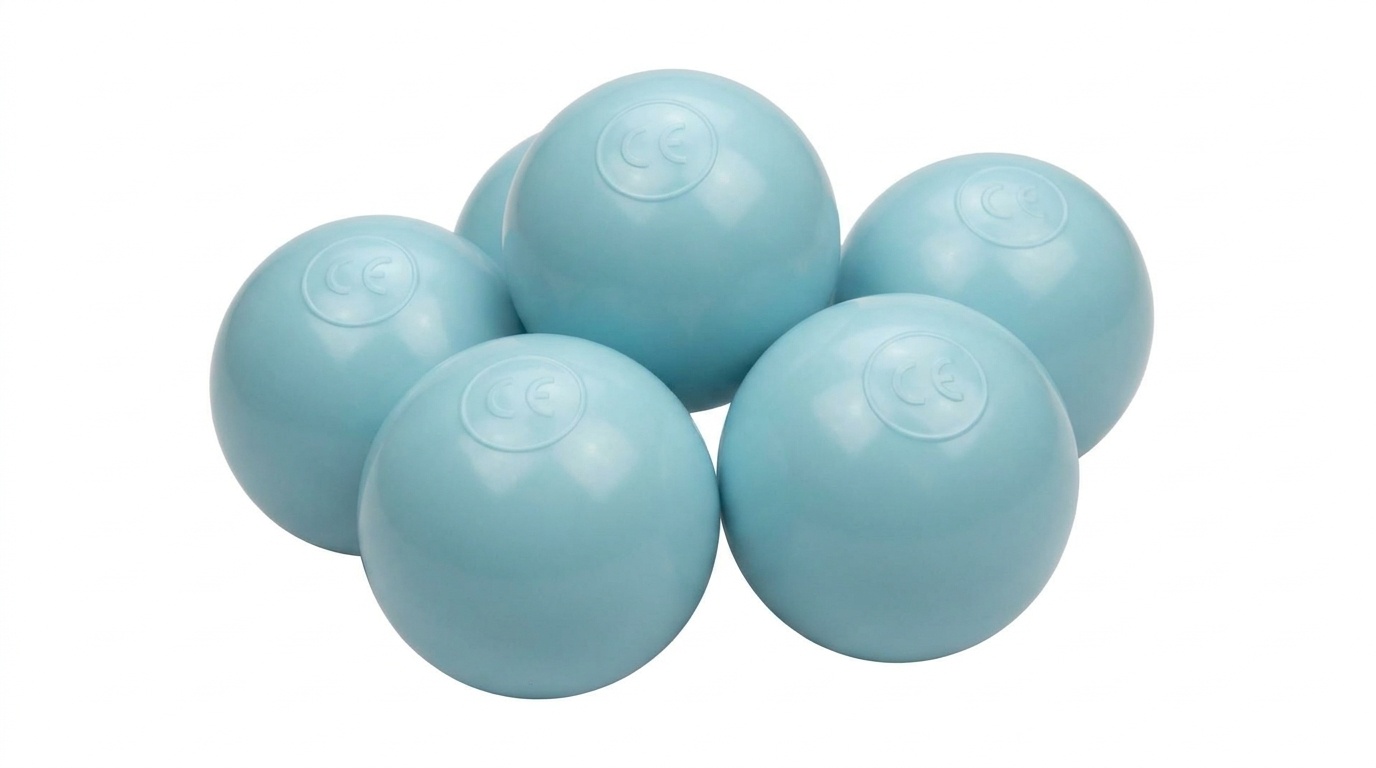 Ballenbak ballen licht blauw (70mm) 300 stuks