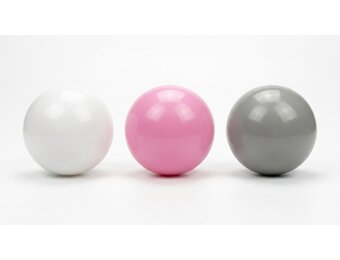 Ballenbak ballen 300 stuks 7cm, wit, roze, grijs