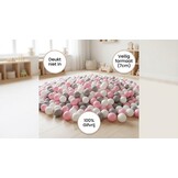Ballenbak ballen 300 stuks 7cm, wit, roze, grijs