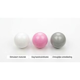 Ballenbak ballen 300 stuks 7cm, wit, roze, grijs