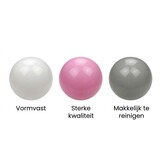 Ballenbak ballen 300 stuks 7cm, wit, roze, grijs