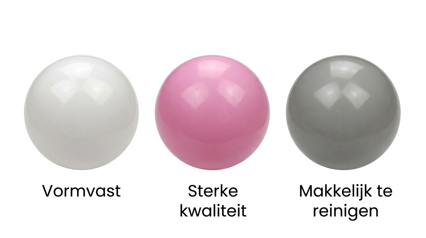Ballenbak ballen 300 stuks 7cm, wit, roze, grijs