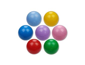 Ballenbak ballen 300 stuks 7cm, rood, groen, paars, roze, geel, blauw