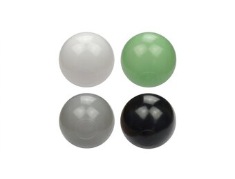 Ballenbak ballen 300 stuks 7cm, wit, lichtgroen, grijs, zwart