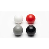 Ballenbak ballen 300 stuks 7cm, wit, rood, grijs, zwart