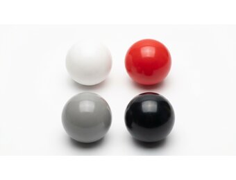 Ballenbak ballen 300 stuks 7cm, wit, rood, grijs, zwart