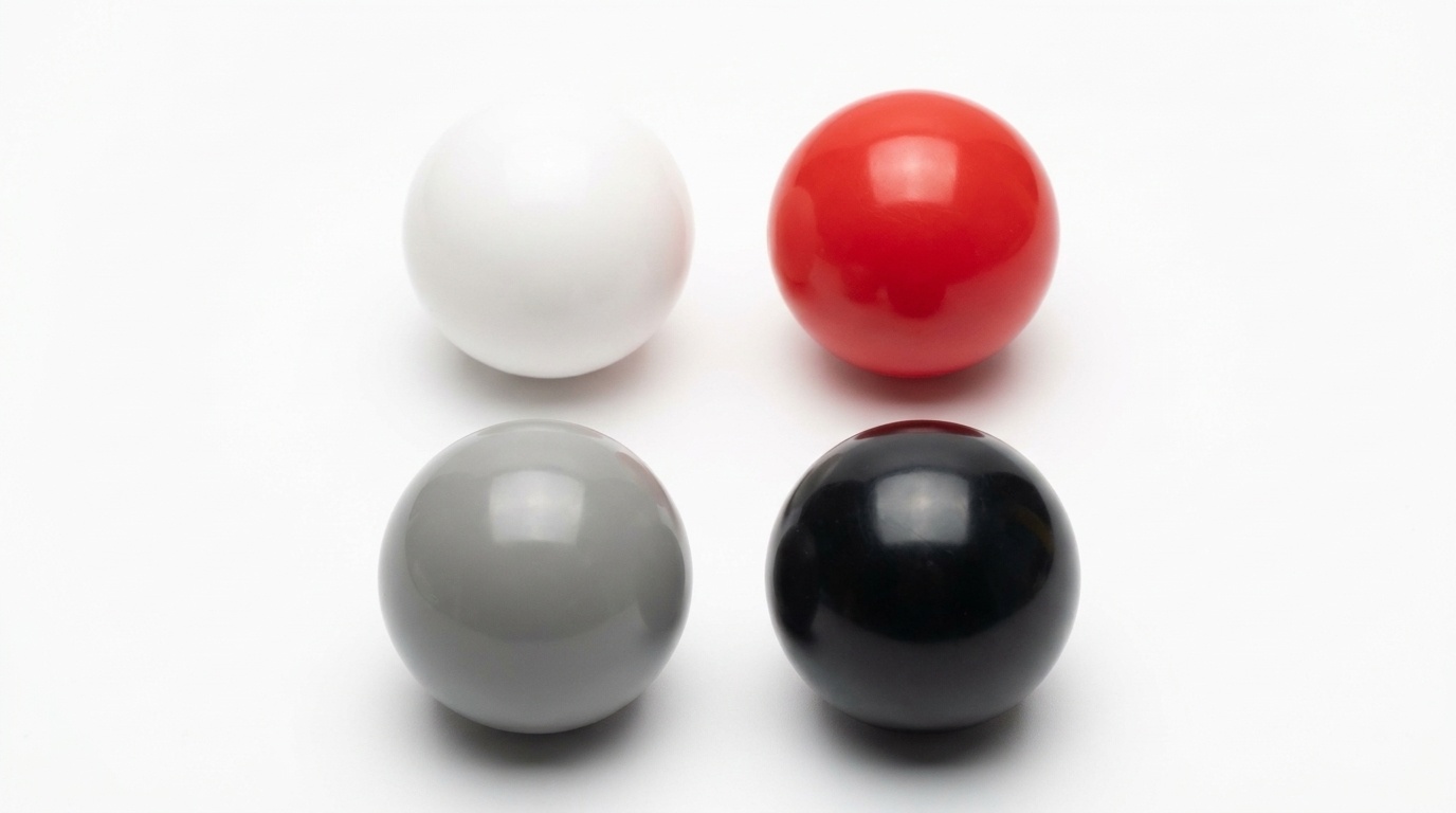 Ballenbak ballen 300 stuks 7cm, wit, rood, grijs, zwart