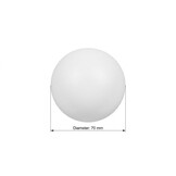 Ballenbak ballen 300 stuks 7cm, wit, rood, grijs, zwart
