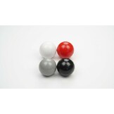 Ballenbak ballen 300 stuks 7cm, wit, rood, grijs, zwart