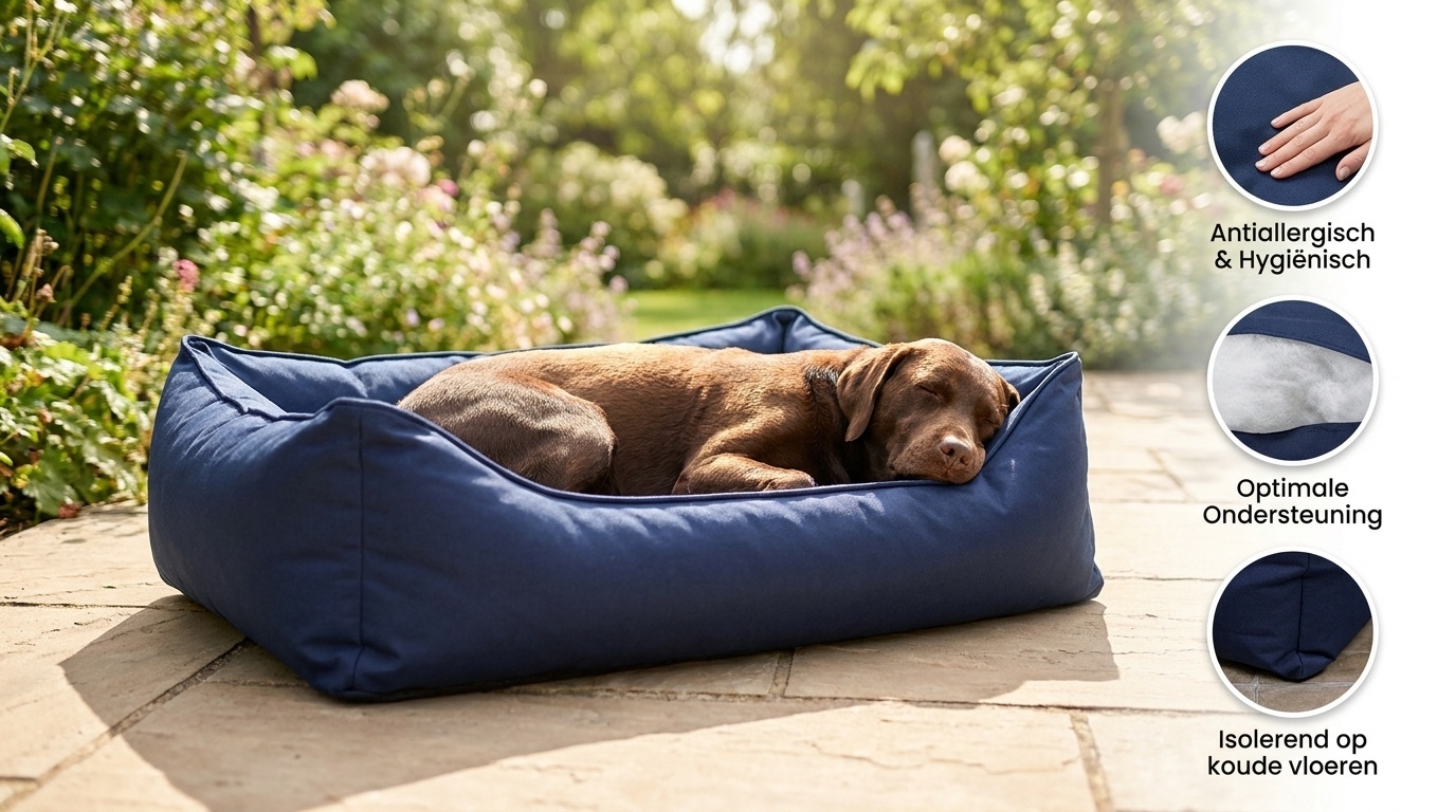 Hondenmand - hondenbed - 60x70cm - donkerpaars