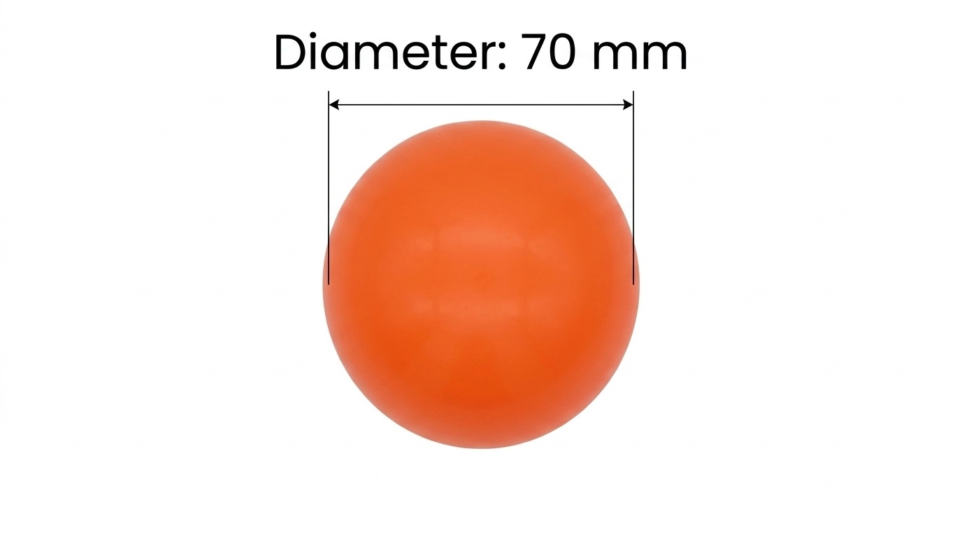 Ballenbak ballen oranje (70mm) 300 stuks