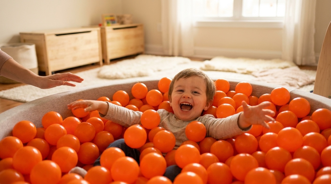 Ballenbak ballen oranje (70mm) 300 stuks
