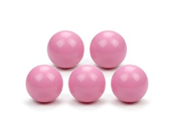 Ballenbak ballen poeder roze (70mm) 300 stuks