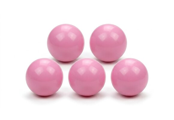 Ballenbak ballen poeder roze (70mm) 300 stuks