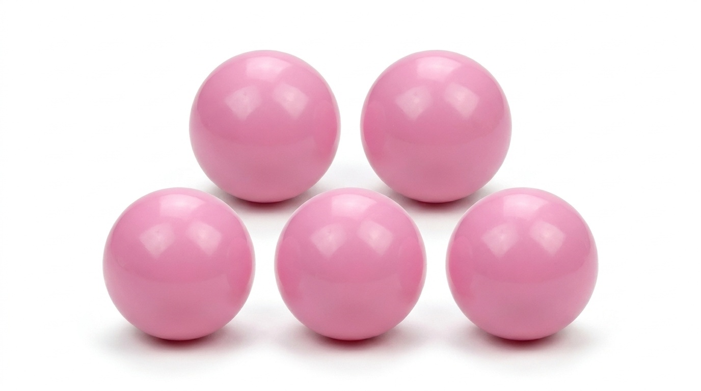 Ballenbak ballen poeder roze (70mm) 300 stuks