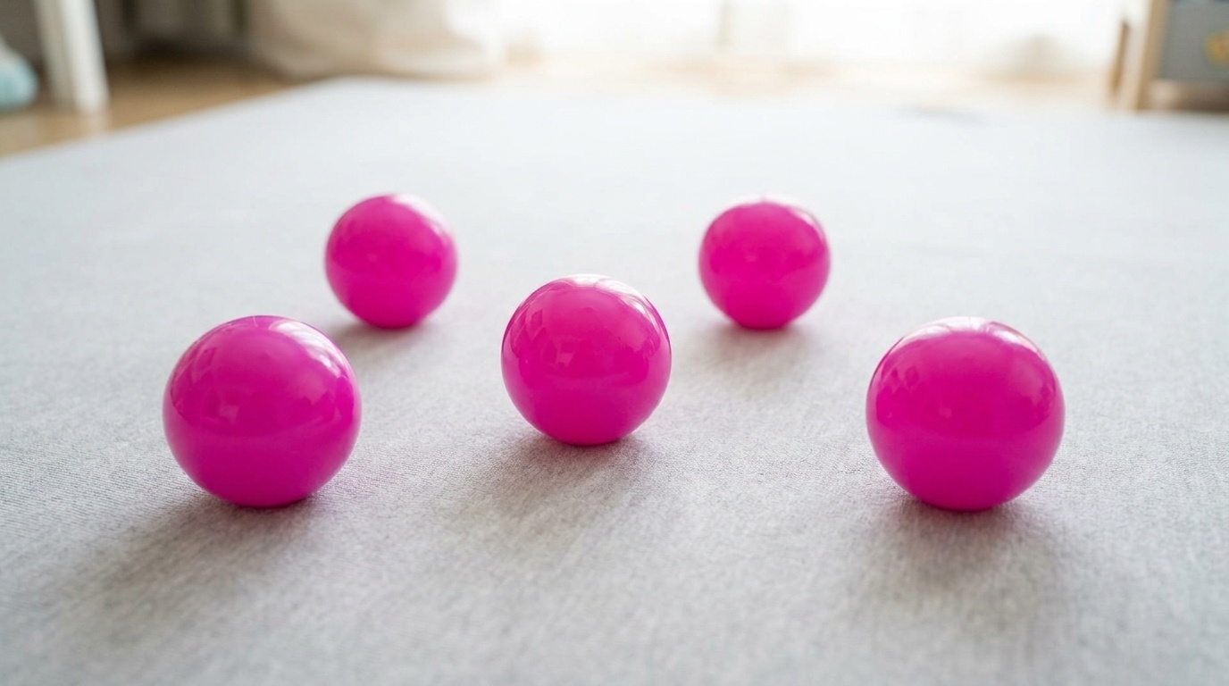Ballenbak ballen roze (70mm) 300 stuks