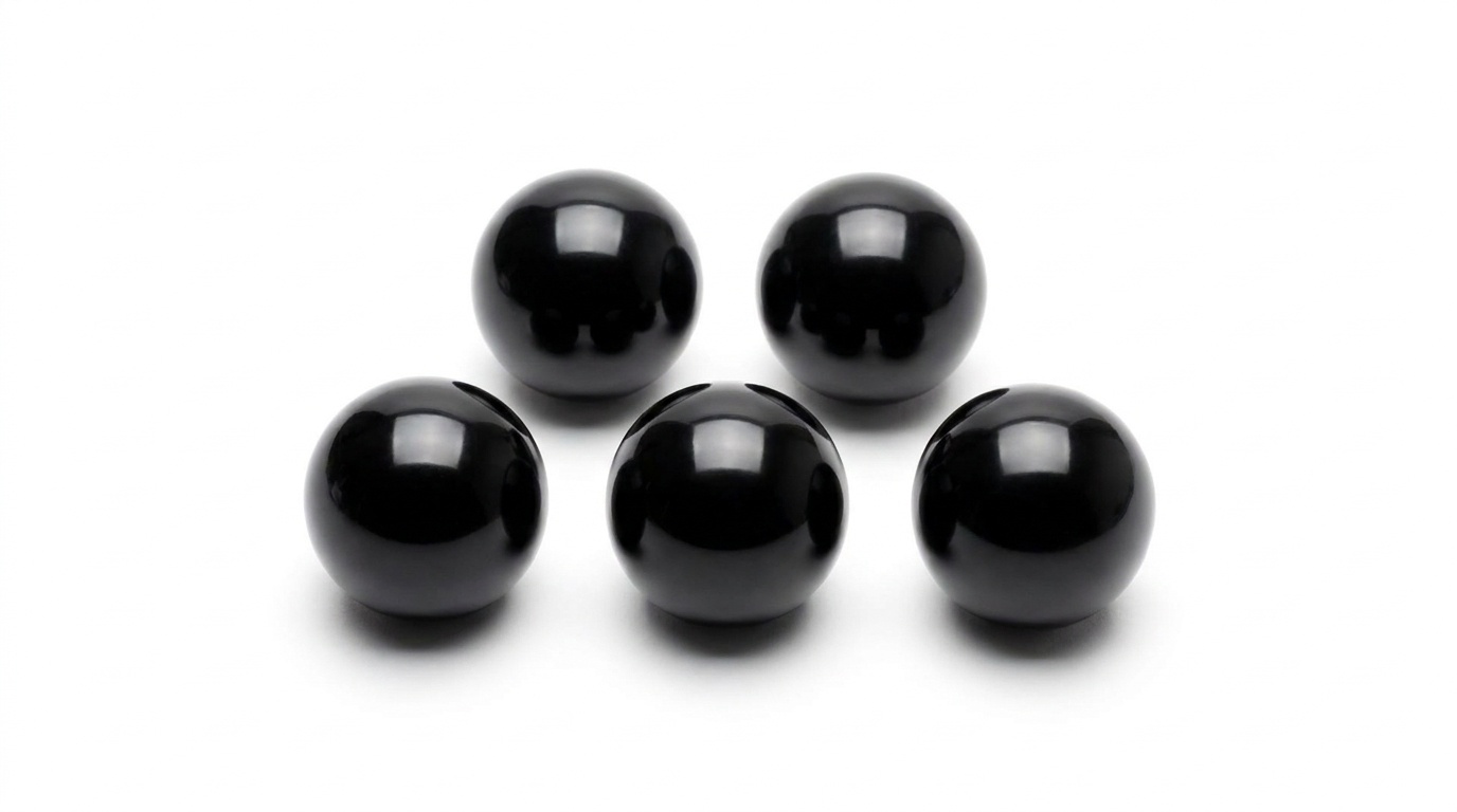 Ballenbak ballen zwart (70mm) 300 stuks