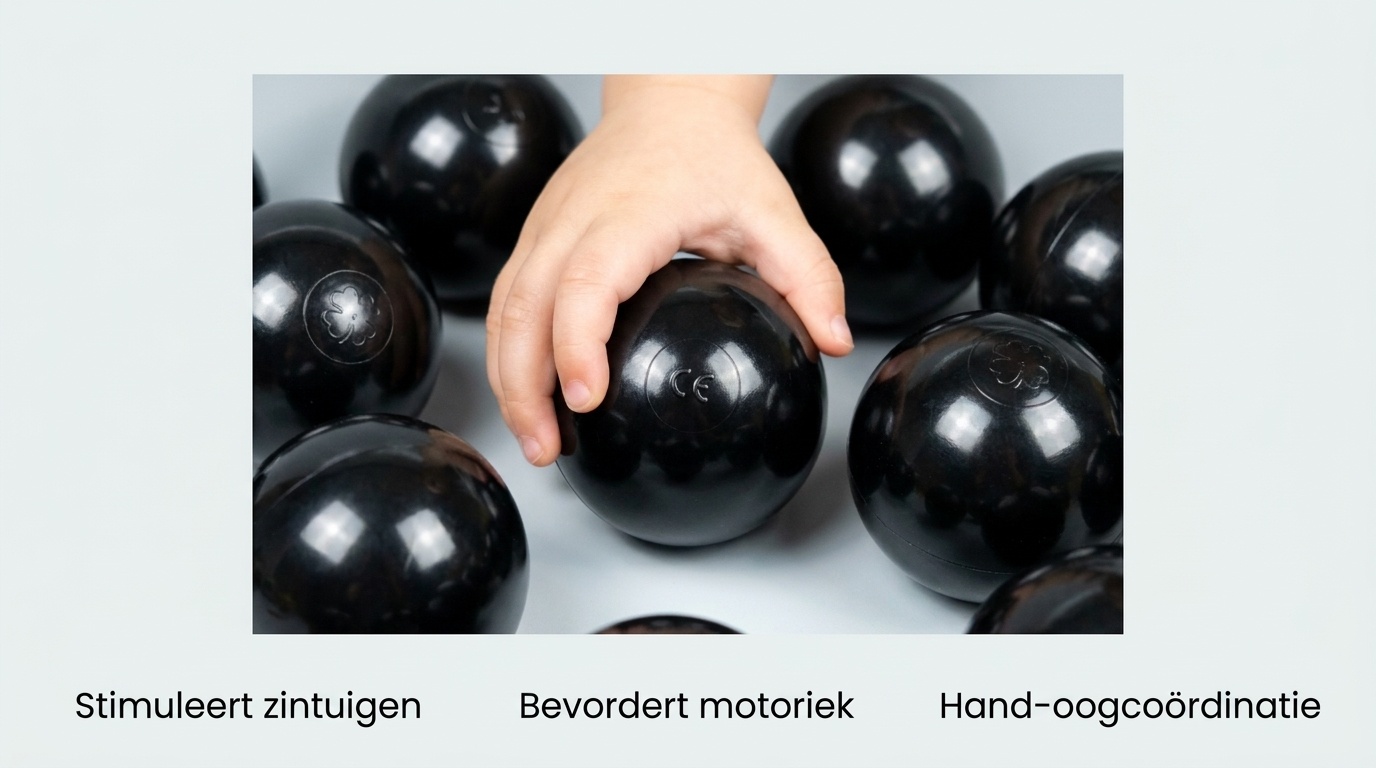 Ballenbak ballen zwart (70mm) 300 stuks