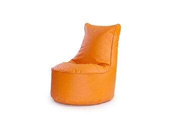 Zitzak kind 75cm oranje kunstleer