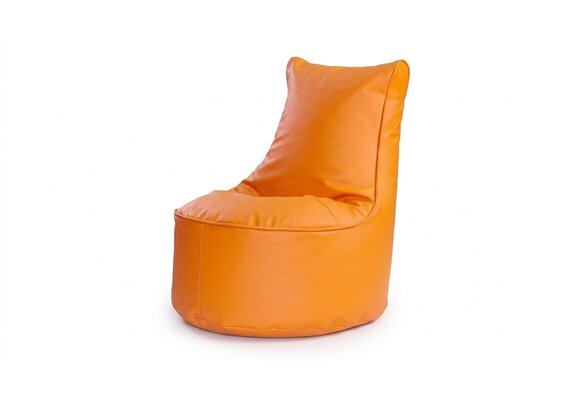 Zitzak kind 75cm oranje kunstleer