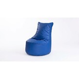 Zitzak kind 75cm blauw kunstleer