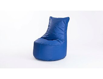 Zitzak kind 75cm blauw kunstleer