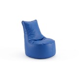Zitzak kind 75cm blauw kunstleer
