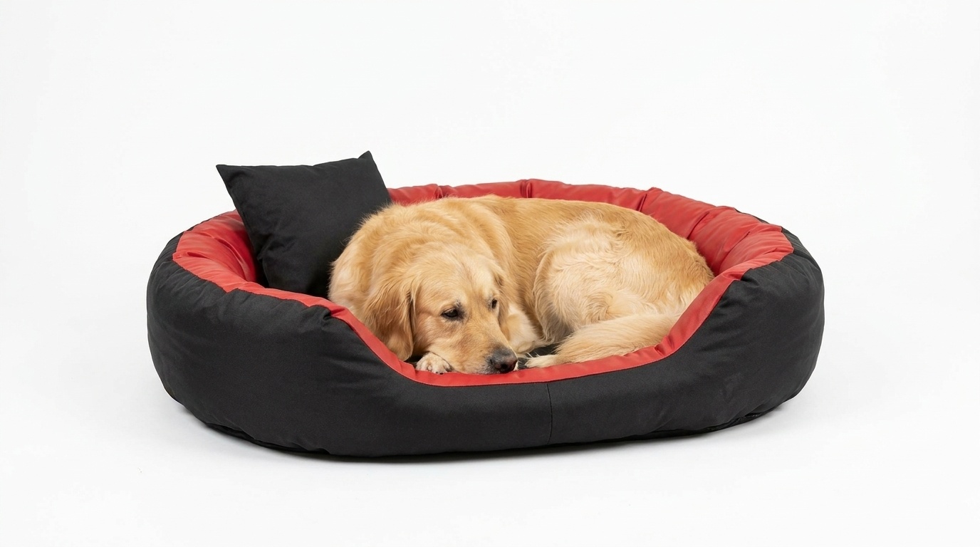 XXL Hondenbed - hondenmand - waterdicht - 110x80cm - zwart rood