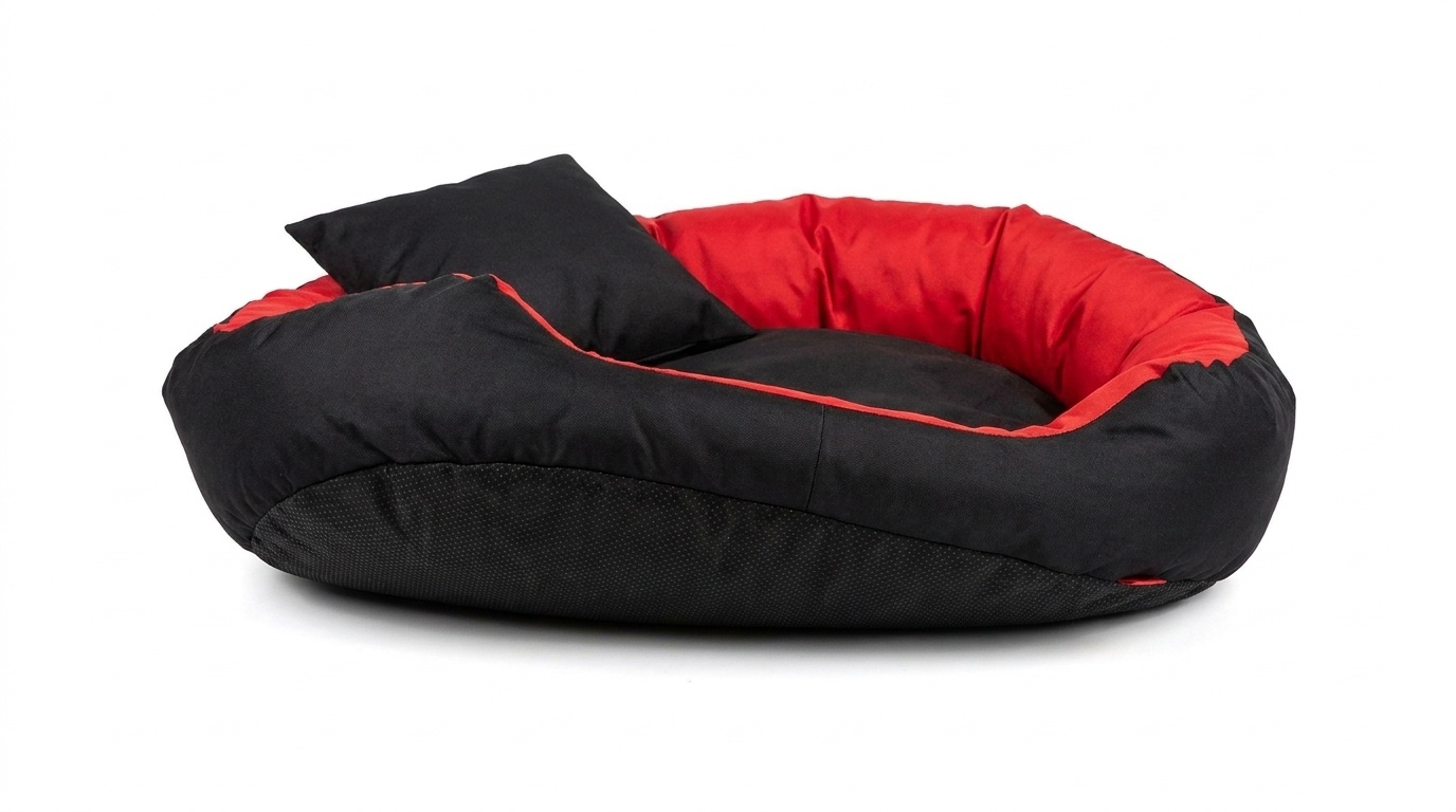 XXL Hondenbed - hondenmand - waterdicht - 110x80cm - zwart rood