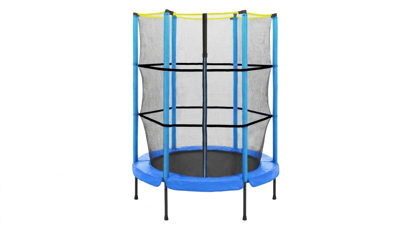 Trampoline met veiligheidsnet - Ø 152 cm - 5ft - blauw