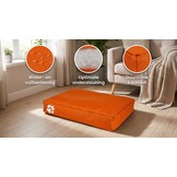 Hondenkussen - hondenbed - 80x120cm- oranje